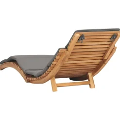MAISON EXCLUSIVE - Chaises longues lot de 2 avec coussins bois massif de teck