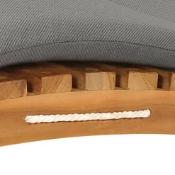 MAISON EXCLUSIVE - Chaises longues lot de 2 avec coussins bois massif de teck