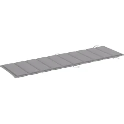 MAISON EXCLUSIVE - Chaises longues lot de 2 avec table et coussins acacia solide