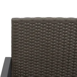 MAISON EXCLUSIVE - Chaises à manger de jardin lot de 2 noir rotin pp