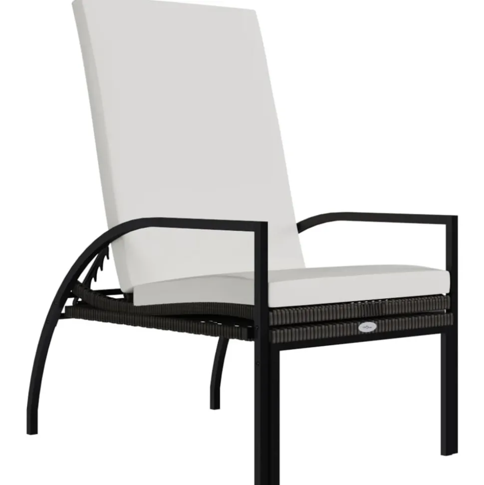 MAISON EXCLUSIVE - Chaises longues avec repose-pied 2 pcs résine tressée marron