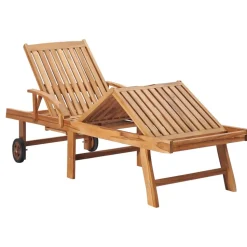 MAISON EXCLUSIVE - Chaises longues lot de 2 bois de teck solide