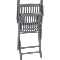 MAISON EXCLUSIVE - Chaises pliables d'extérieur lot de 6 et coussins bois d'acacia