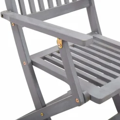 MAISON EXCLUSIVE - Chaises pliables d'extérieur lot de 6 et coussins bois d'acacia