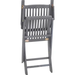 MAISON EXCLUSIVE - Chaises pliables d'extérieur lot de 8 et coussins bois d'acacia