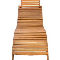 MAISON EXCLUSIVE - Chaises longues lot de 2 avec coussins bois d'acacia solide