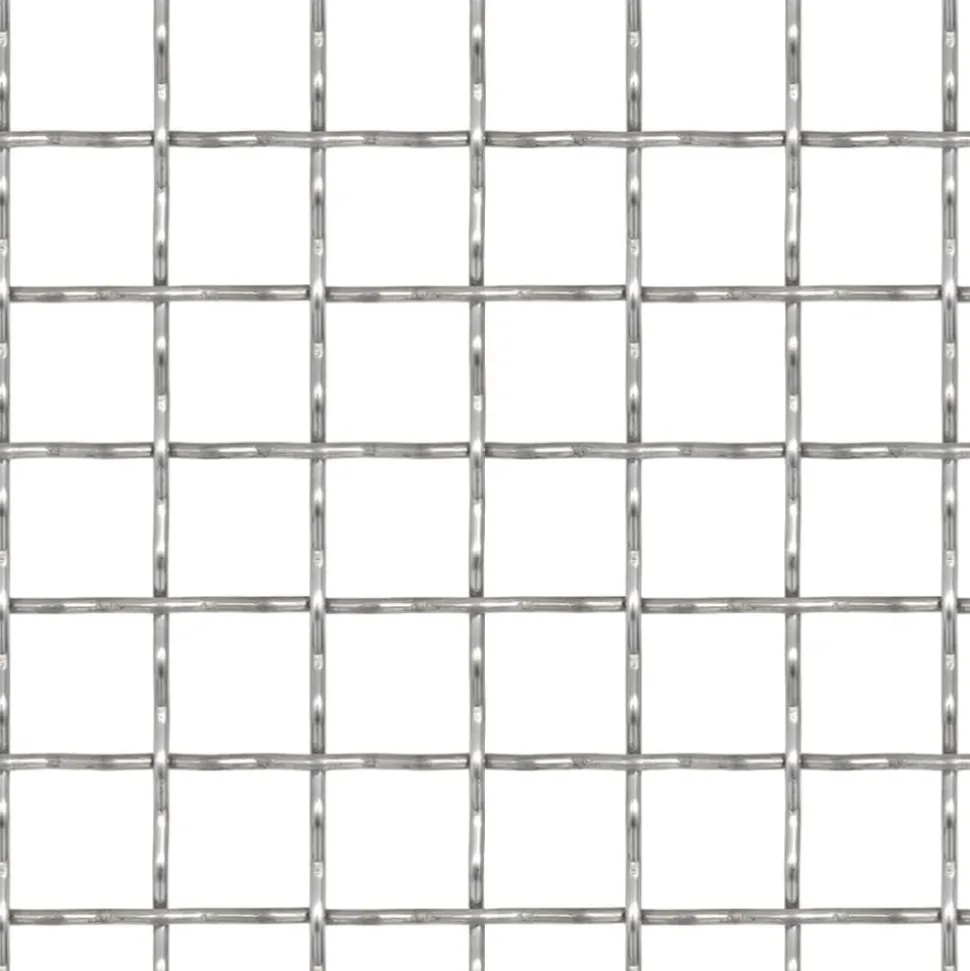 MAISON EXCLUSIVE - Clôture de jardin sertie acier inoxydable 100x85 cm 11x11x2 mm