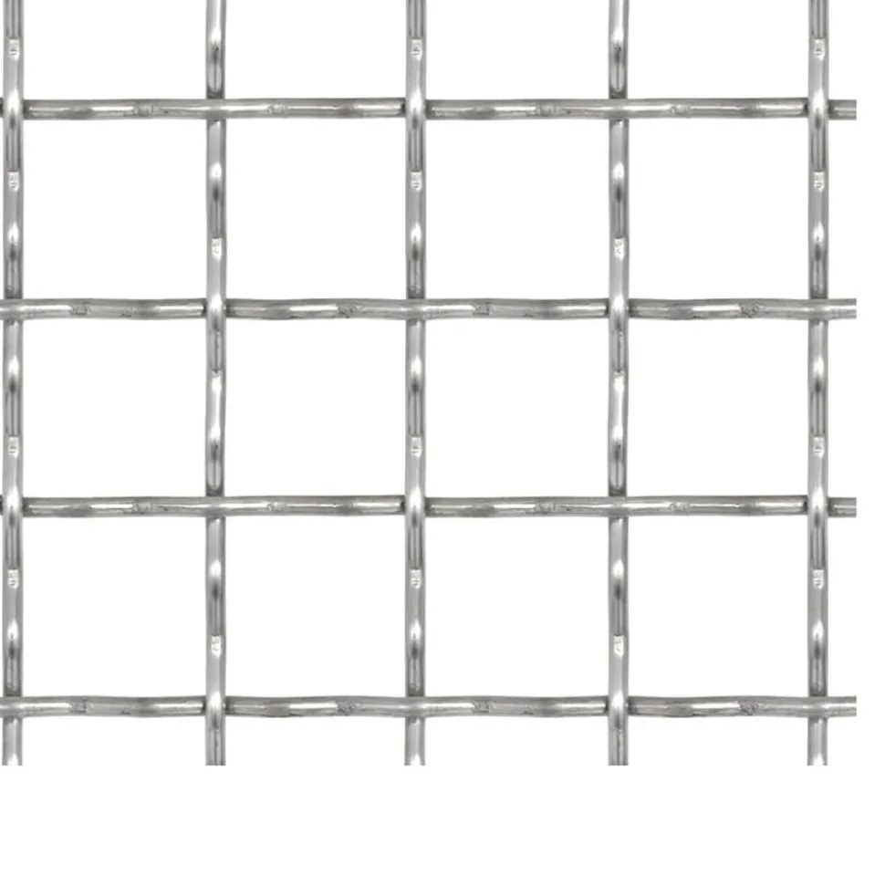 MAISON EXCLUSIVE - Clôture de jardin sertie acier inoxydable 100x85 cm 11x11x2 mm