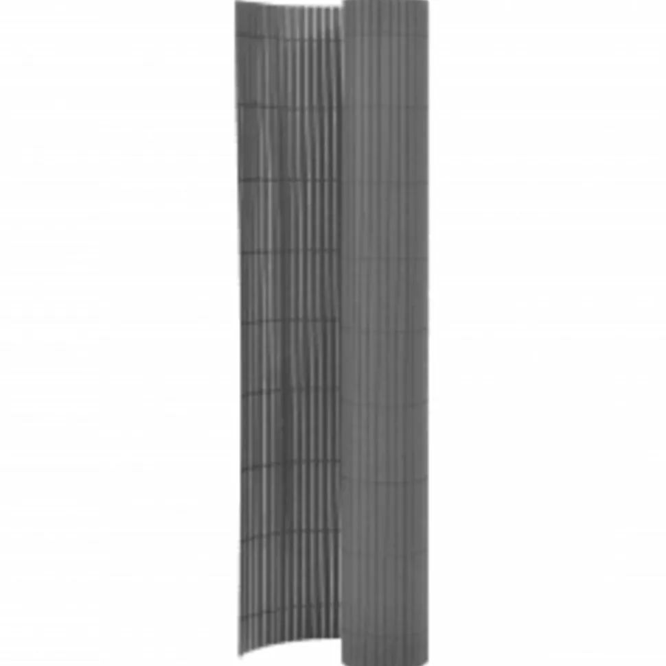 MAISON EXCLUSIVE - Clôture de jardin double face 110x400 cm gris