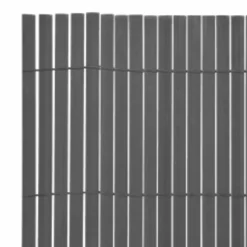 MAISON EXCLUSIVE - Clôture de jardin double face 110x500 cm gris