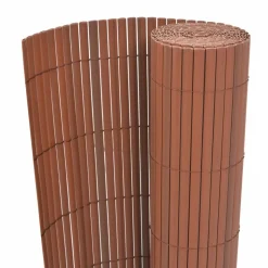 MAISON EXCLUSIVE - Clôture de jardin double face pvc 90 x 300 cm marron