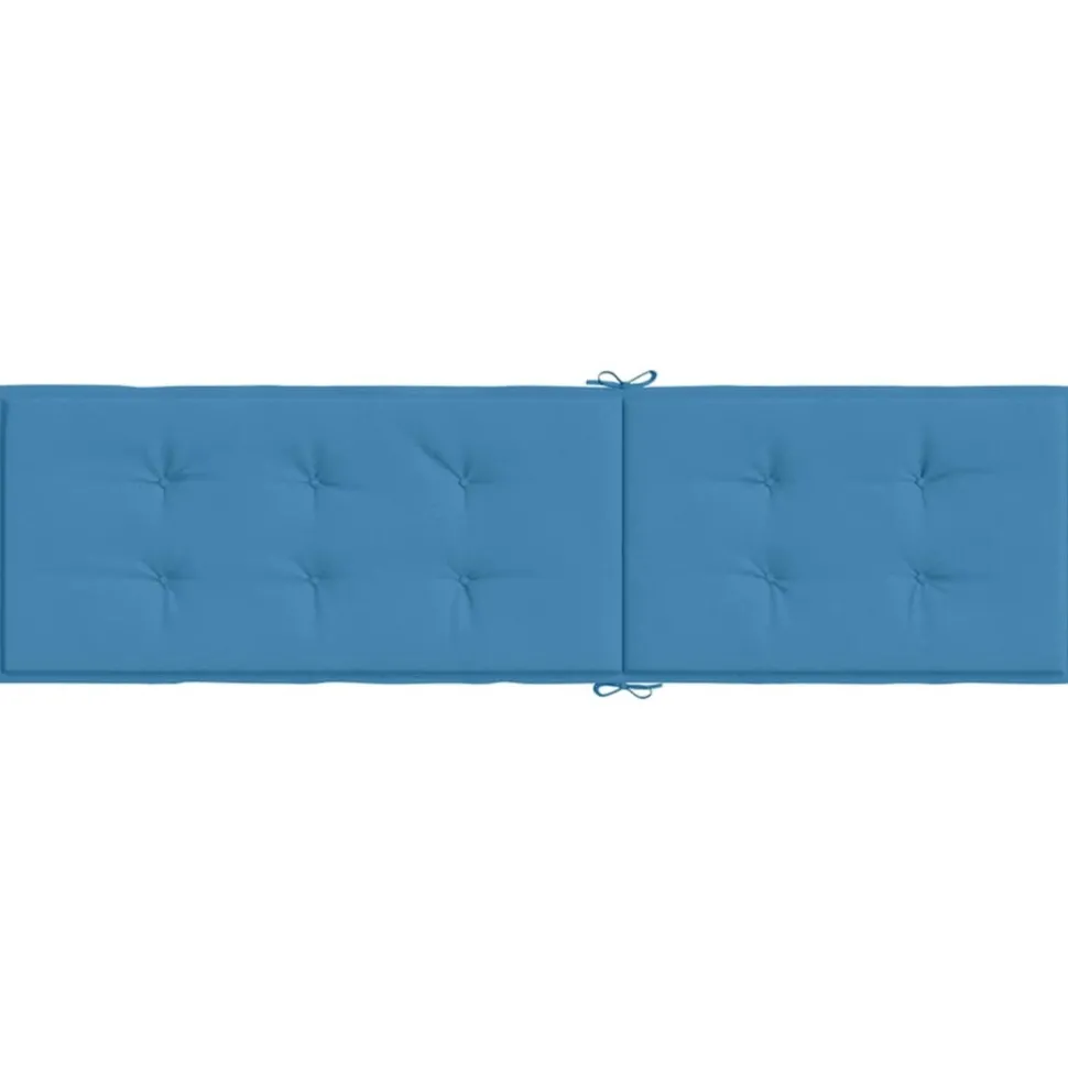 MAISON EXCLUSIVE - Coussin de chaise longue bleu mélangé (75+105) x 50 x 4 cm tissu