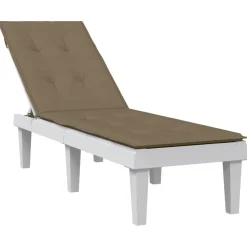 MAISON EXCLUSIVE - Coussin de chaise longue taupe mélangé (75+105) x 50 x 4 cm tissu