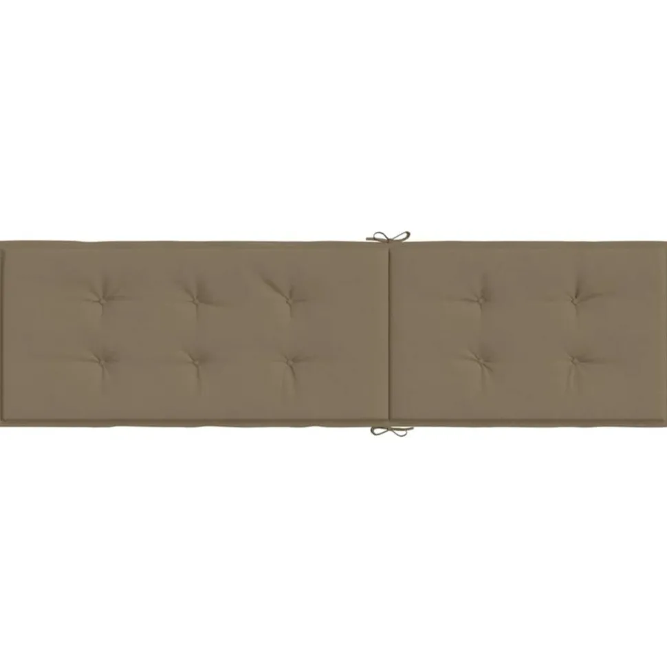 MAISON EXCLUSIVE - Coussin de chaise longue taupe mélangé (75+105) x 50 x 4 cm tissu