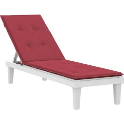 MAISON EXCLUSIVE - Coussin de chaise de terrasse rouge bordeaux (75+105)x50x4 cm