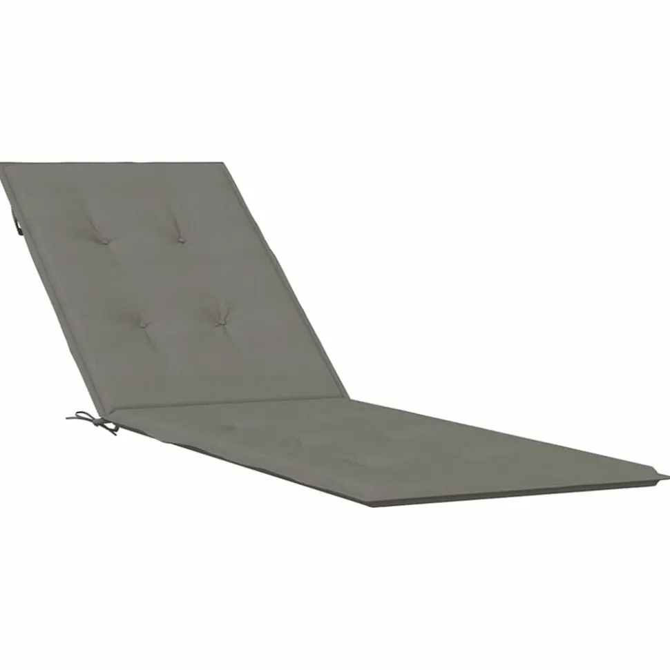 MAISON EXCLUSIVE - Coussin de chaise longue gris foncé mélangé (75+105) x 50 x 4 cm