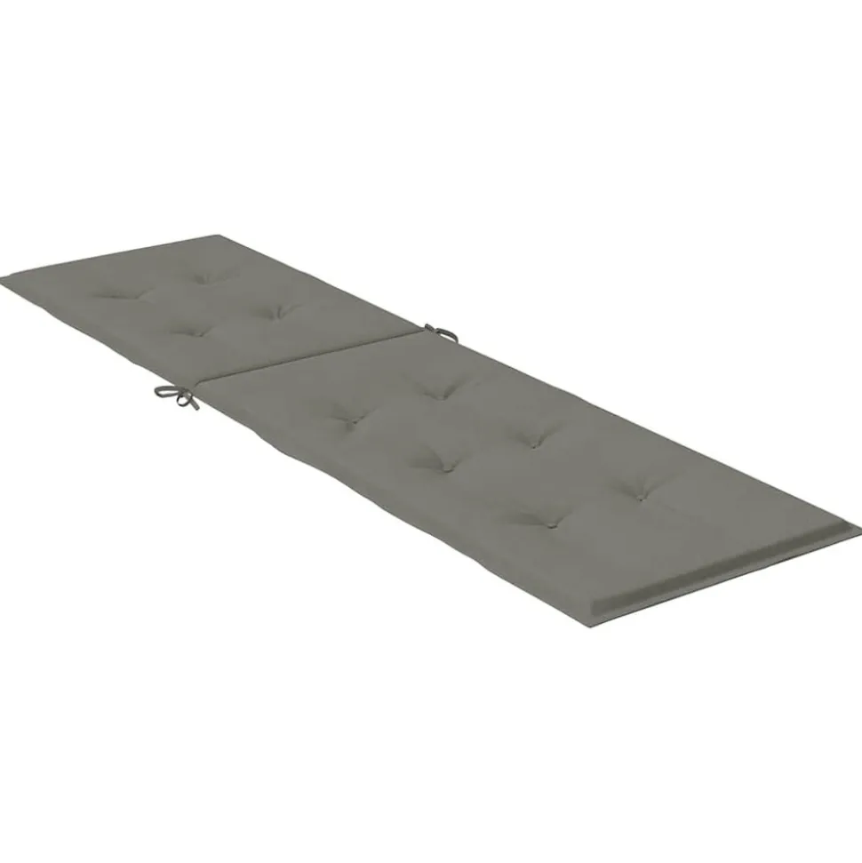 MAISON EXCLUSIVE - Coussin de chaise longue gris foncé mélangé (75+105) x 50 x 4 cm