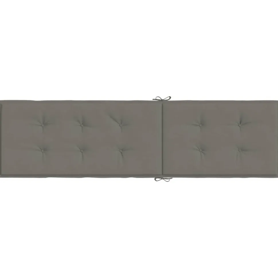 MAISON EXCLUSIVE - Coussin de chaise longue gris foncé mélangé (75+105) x 50 x 4 cm