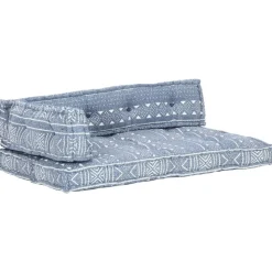MAISON EXCLUSIVE - Coussin de canapé palette indigo tissu patchwork