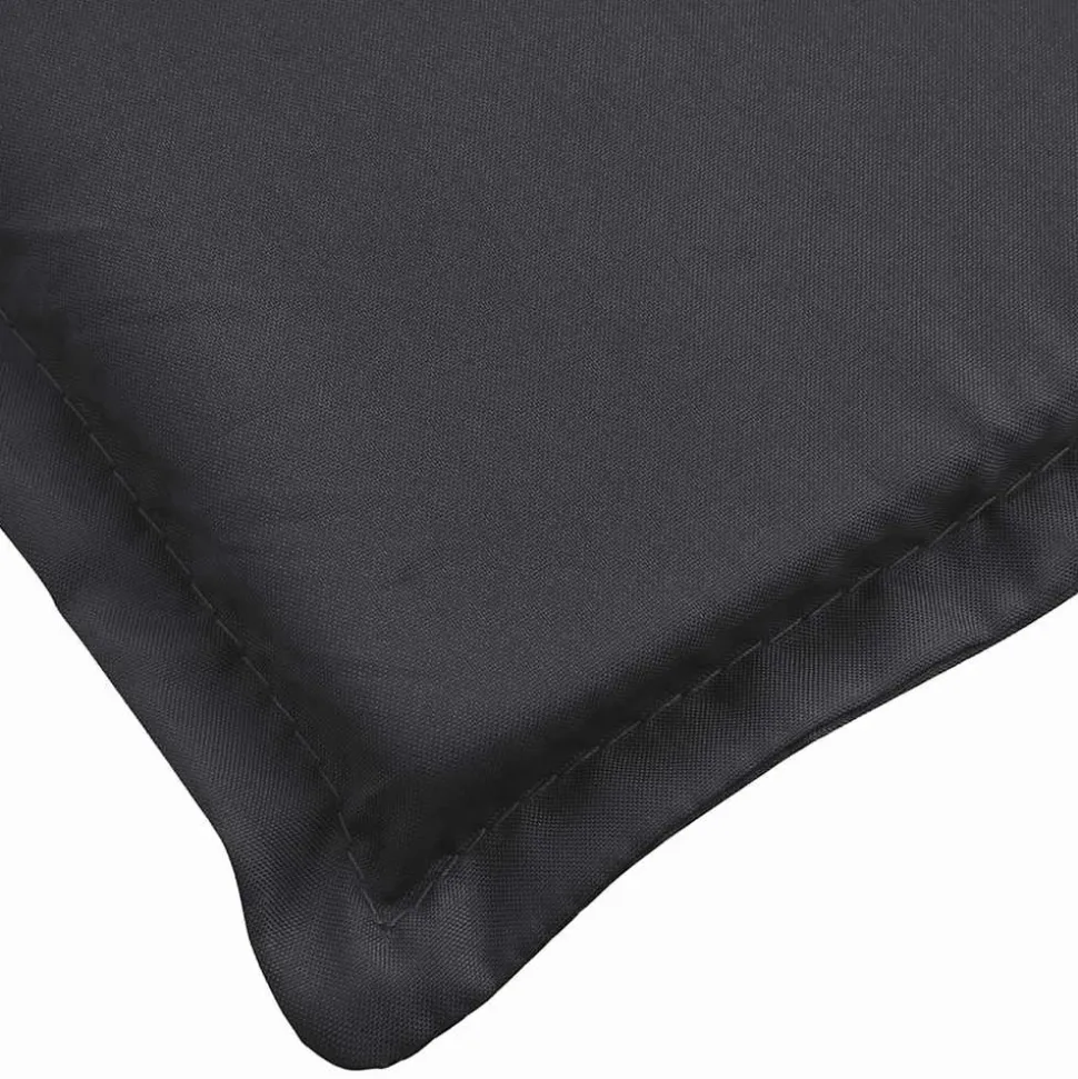 MAISON EXCLUSIVE - Coussin de chaise de terrasse noir (75+105)x50x4 cm