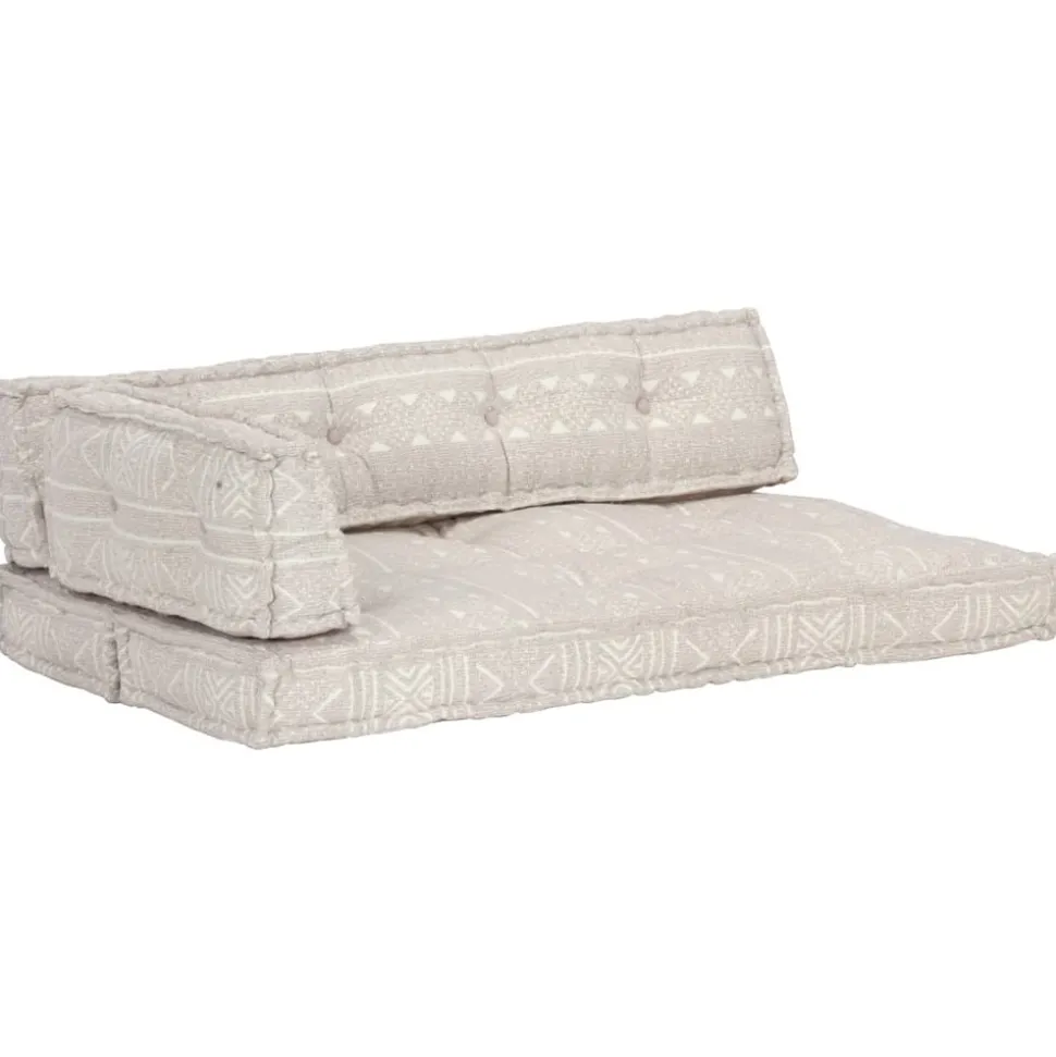 MAISON EXCLUSIVE - Coussin de canapé palette marron clair tissu patchwork
