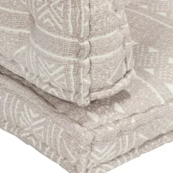 MAISON EXCLUSIVE - Coussin de canapé palette marron clair tissu patchwork