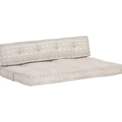 MAISON EXCLUSIVE - Coussin de canapé palette marron clair tissu patchwork