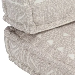 MAISON EXCLUSIVE - Coussin de canapé palette marron clair tissu patchwork