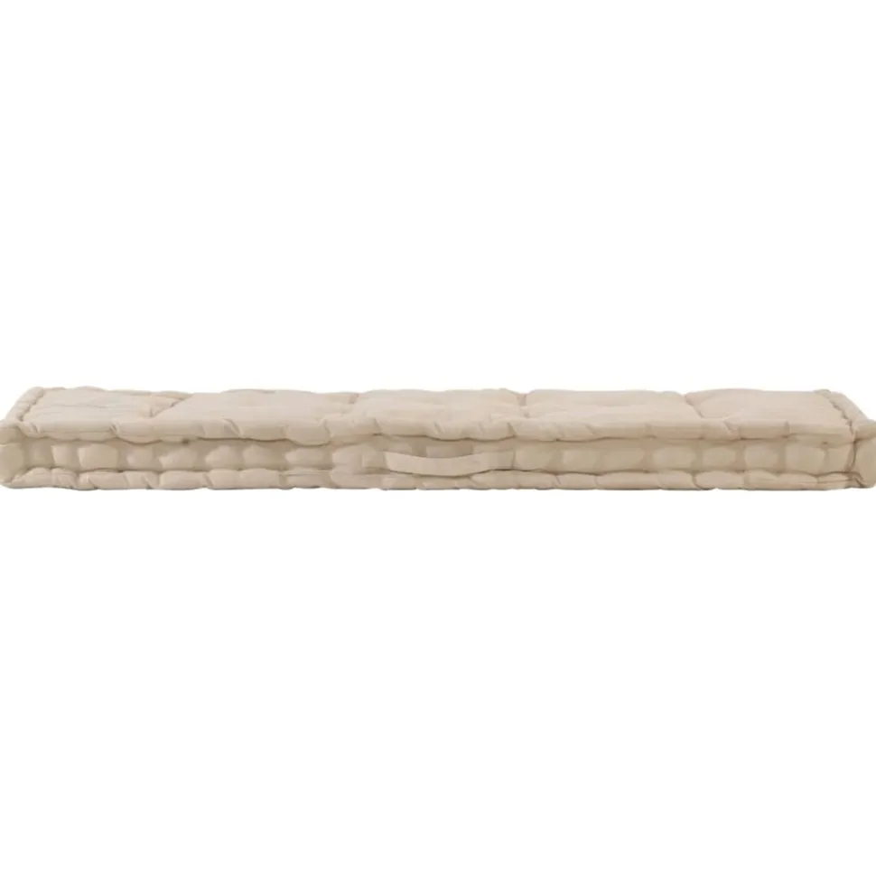 MAISON EXCLUSIVE - Coussin de plancher de palette coton 120x40x7 cm beige