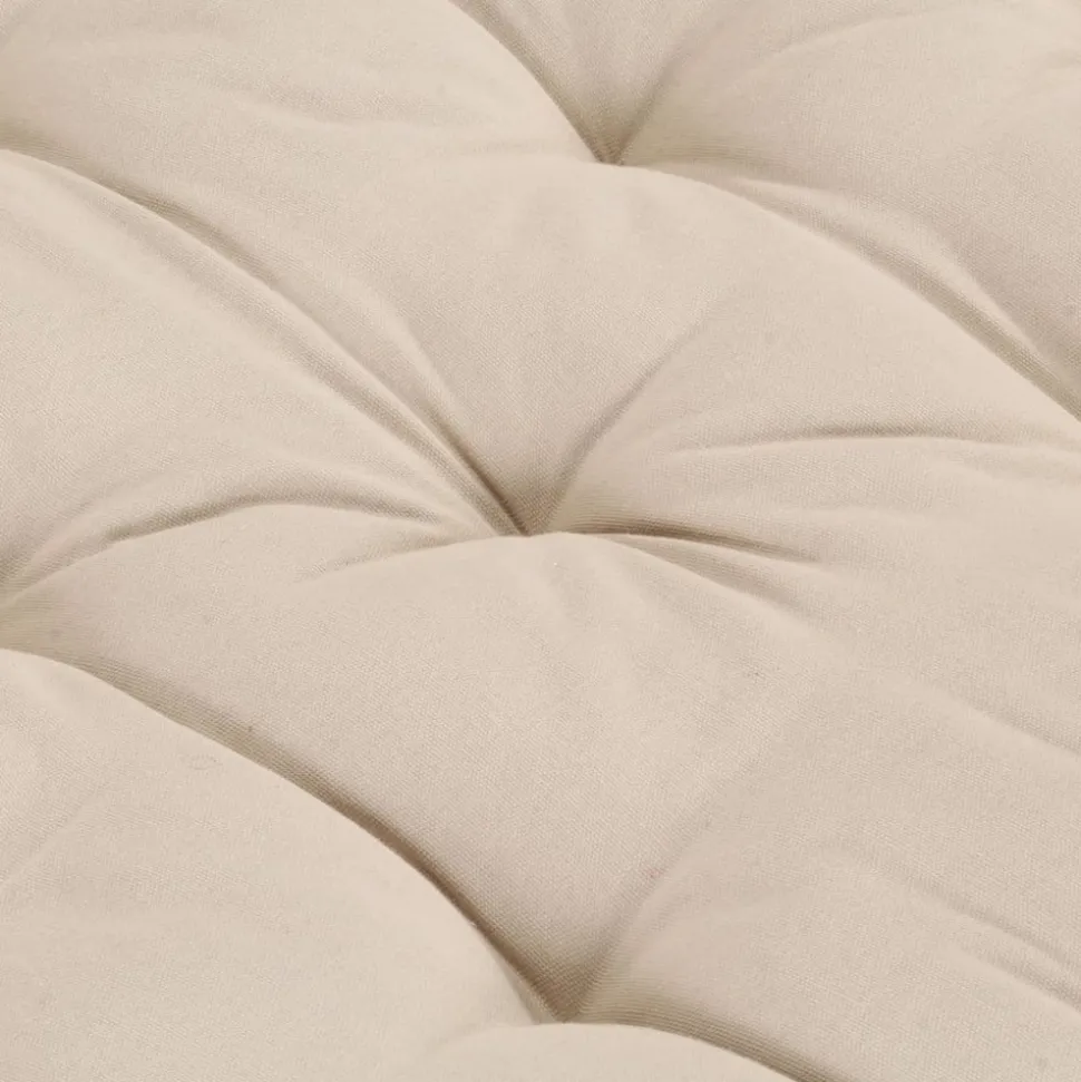 MAISON EXCLUSIVE - Coussin de plancher de palette coton 120x40x7 cm beige