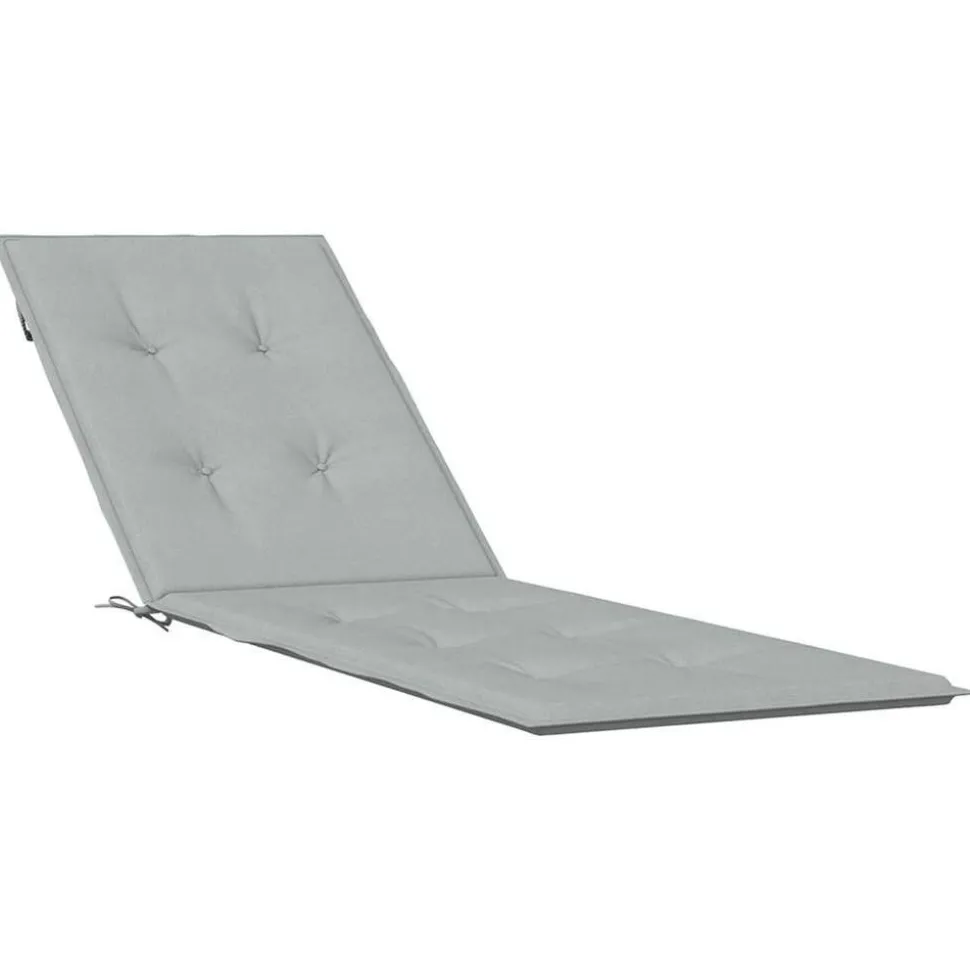 MAISON EXCLUSIVE - Coussin de chaise longue gris clair mélangé (75+105) x 50 x 4 cm