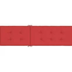MAISON EXCLUSIVE - Coussin de chaise de terrasse rouge (75+105)x50x4 cm