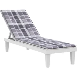 MAISON EXCLUSIVE - Coussin de chaise de terrasse carreaux gris (75+105)x50x4 cm