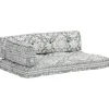 MAISON EXCLUSIVE - Coussin de canapé palette gris clair tissu patchwork