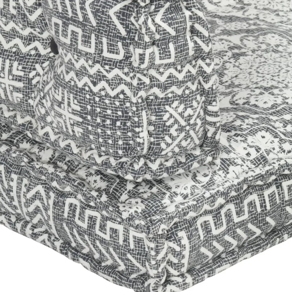 MAISON EXCLUSIVE - Coussin de canapé palette gris clair tissu patchwork