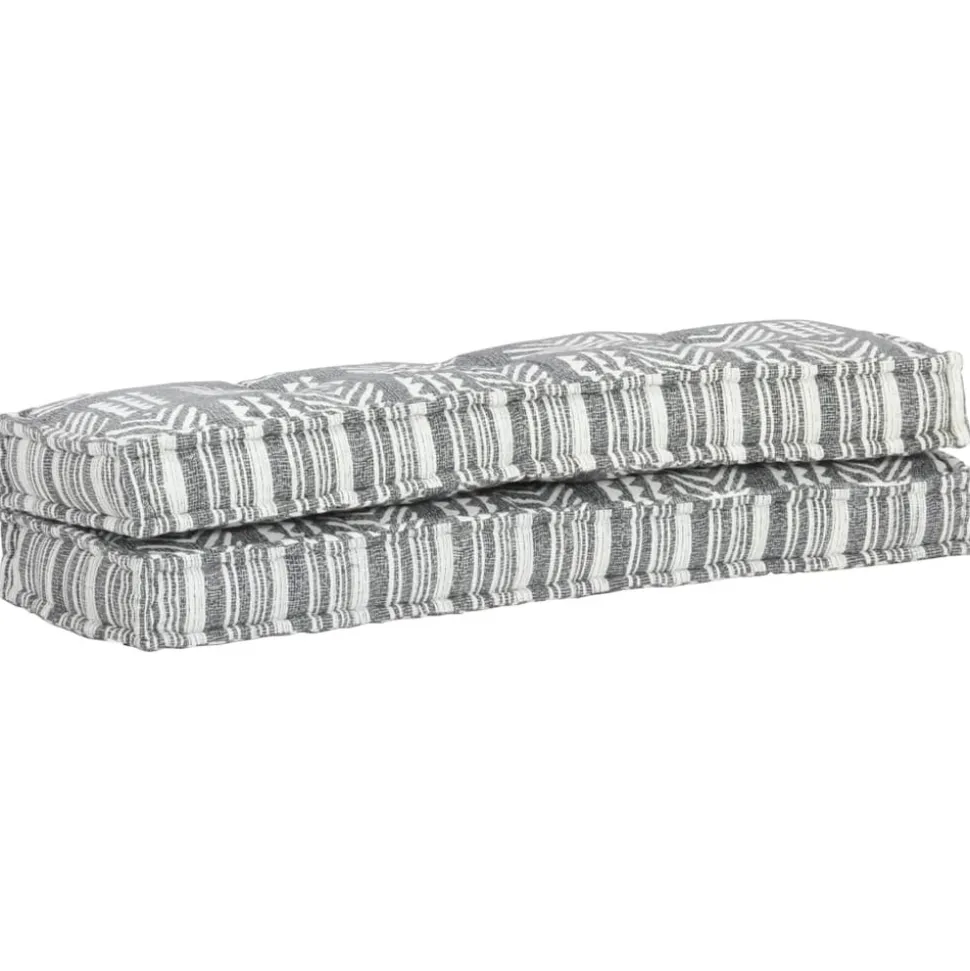 MAISON EXCLUSIVE - Coussin de canapé palette gris tissu patchwork