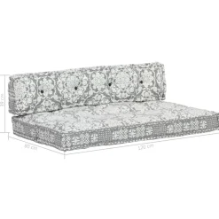 MAISON EXCLUSIVE - Coussin de canapé palette gris clair tissu patchwork
