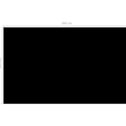 MAISON EXCLUSIVE - Couverture de piscine noir 260 x 160 cm pe