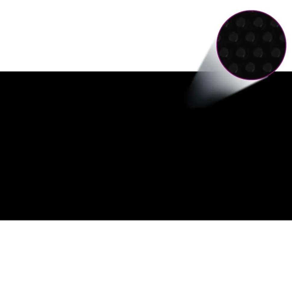 MAISON EXCLUSIVE - Couverture de piscine rectangulaire 1200x600 cm pe noir