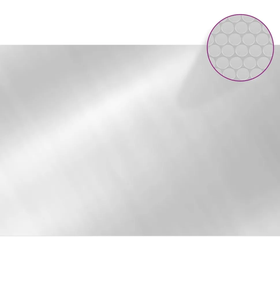 MAISON EXCLUSIVE - Couverture de piscine rectangulaire 600x400 cm pe argenté