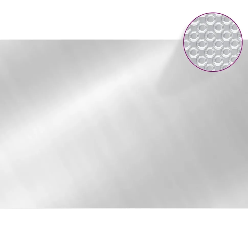 MAISON EXCLUSIVE - Couverture de piscine rectangulaire 600x400 cm pe argenté