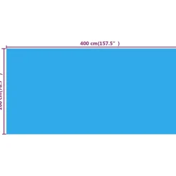 MAISON EXCLUSIVE - Couverture de piscine bleu 400 x 200 cm pe