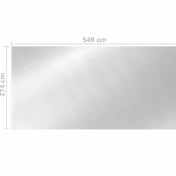 MAISON EXCLUSIVE - Couverture de piscine argenté 549x274 cm pe