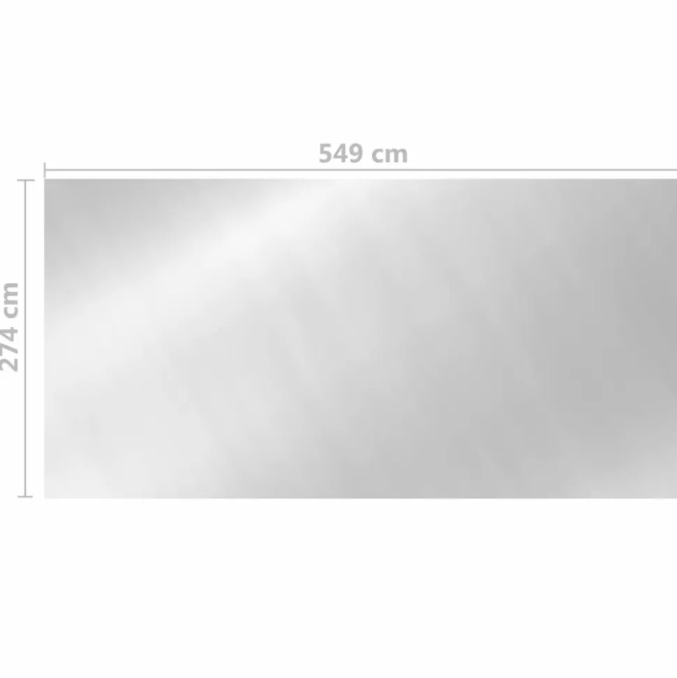 MAISON EXCLUSIVE - Couverture de piscine argenté 549x274 cm pe