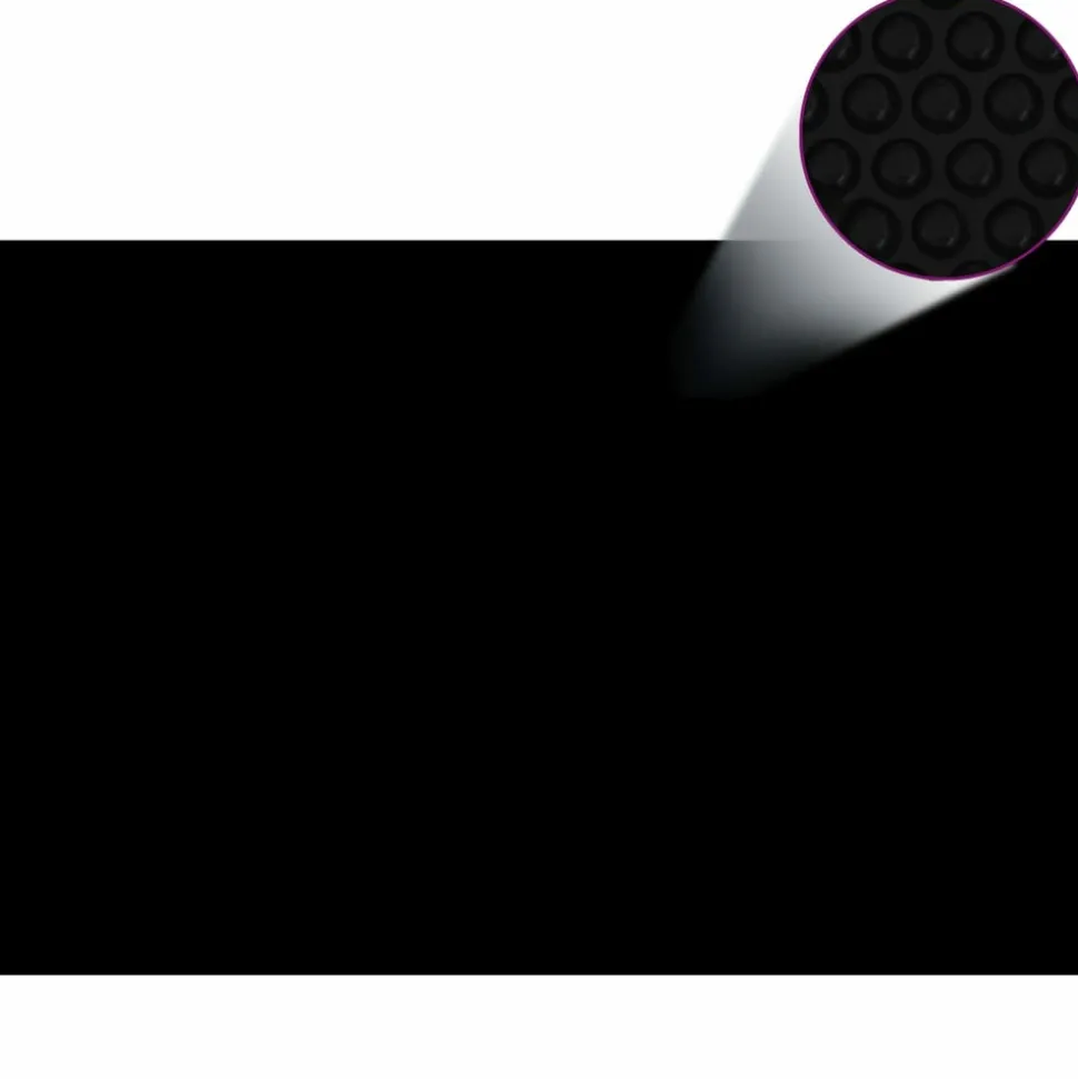 MAISON EXCLUSIVE - Couverture de piscine rectangulaire 600x400 cm pe noir