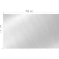 MAISON EXCLUSIVE - Couverture de piscine argenté 260x160 cm pe