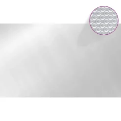 MAISON EXCLUSIVE - Couverture de piscine rectangulaire 500x300 cm pe argenté