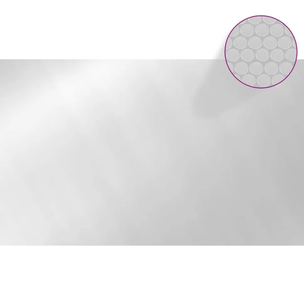 MAISON EXCLUSIVE - Couverture de piscine rectangulaire 500x300 cm pe argenté