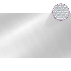 MAISON EXCLUSIVE - Couverture de piscine rectangulaire 800x500 cm pe argenté