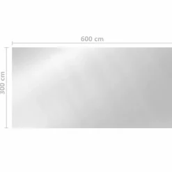 MAISON EXCLUSIVE - Couverture de piscine argenté 600x300 cm pe
